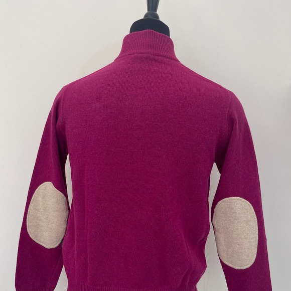 Hugo Boss Sweater Half Zip Wool Red Pullover - Picture 1 of 7